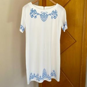 🤍 White Embroidered Dress